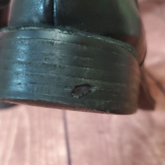 VINCE CAMUTO Black Leather Boots - Size 6 1/2 - Picture 9 of 11